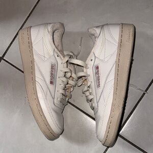 Reebok Club 85 pink and white size 4.5M